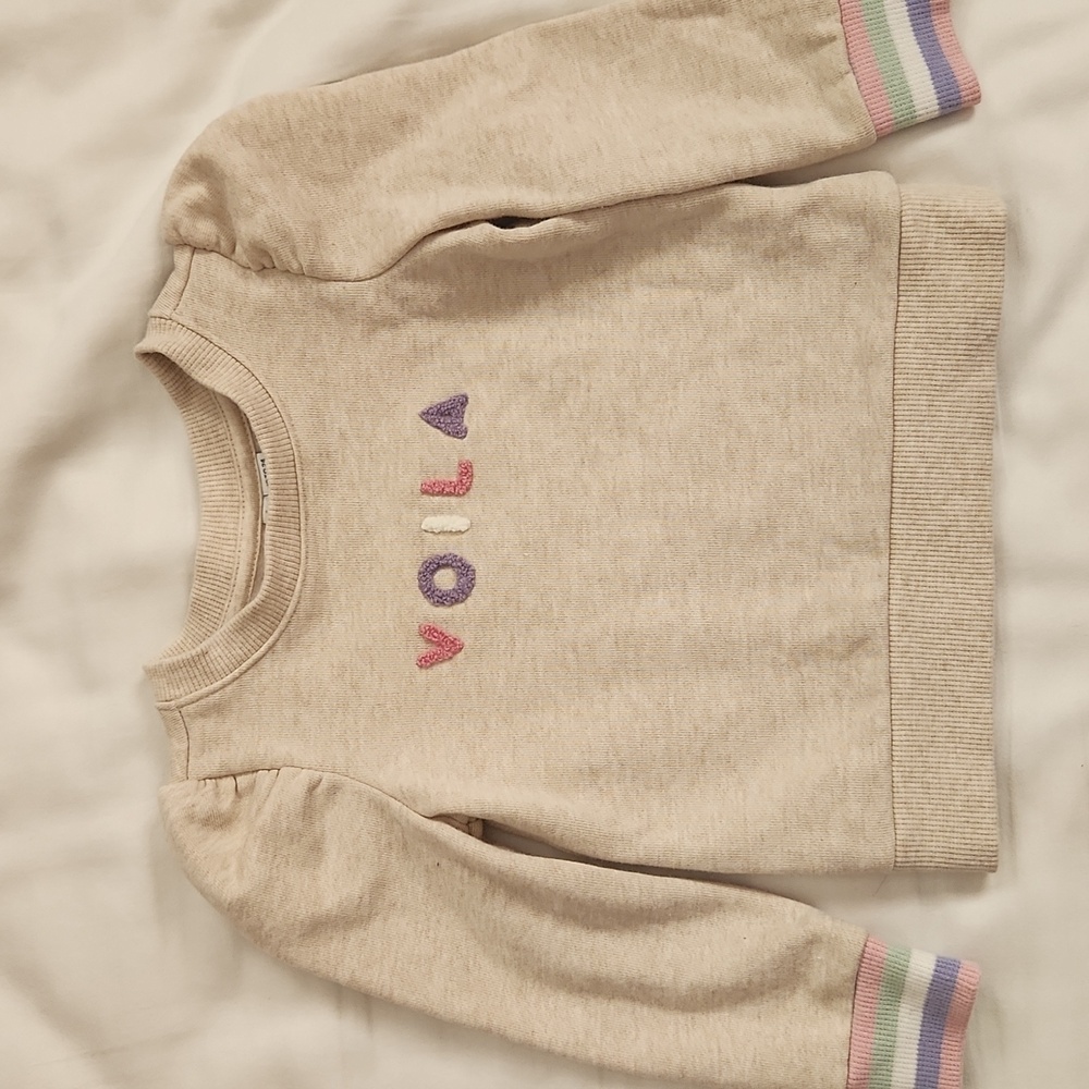 Janie and Jack Girls Sweater In Heather Brown 18-24 Months